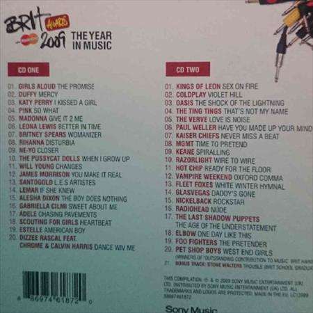Brit Awards 2009:The Year in Music : CD
