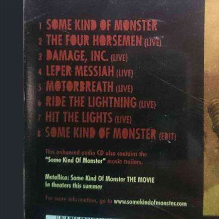 Metallica:Some kind of Monster : EP : MMTCD2231 : CD