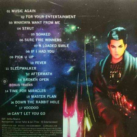 Adam Lambert:For Your Entertainment : CD