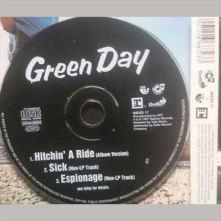 Green Day:Hitching a Ride : CD Single : Made in RSA : CD