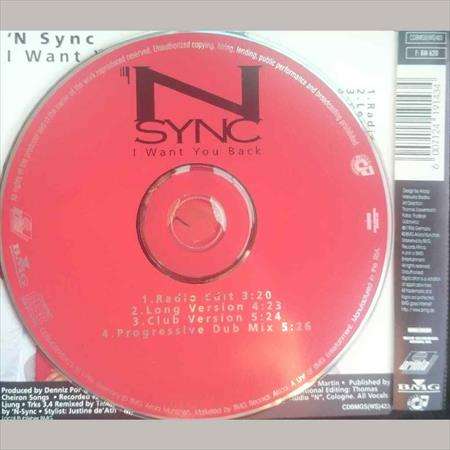 N- Sync:I Want you back : CD Single : Made in RSA : CD
