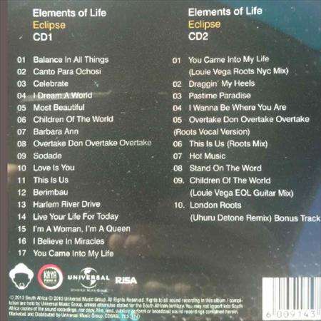 Elements of Life:Eclipse : CD