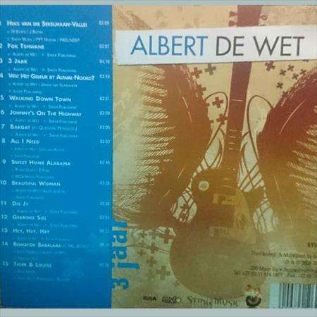 Albert de Wet:3 jaar : CD