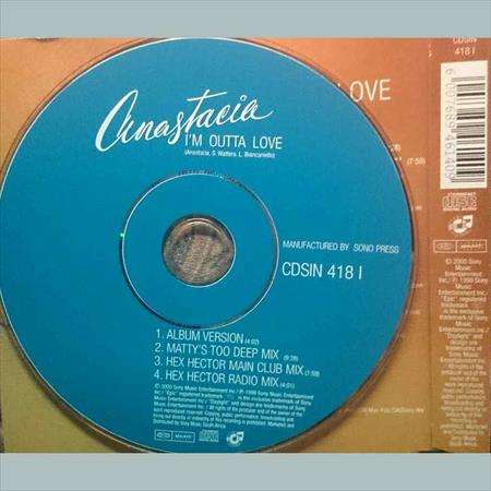 Anastacia:Im Outta Love : Cd Single : rsa : CD