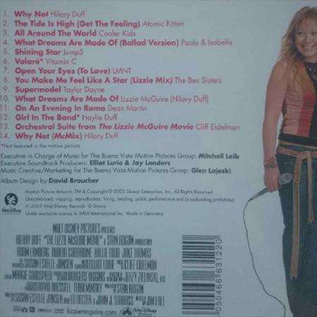 The Lizzie McGuire Movie Soundtrack:The Lizzie McGuire Movie Soundtrack : CD