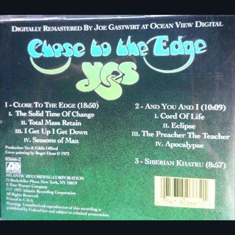 Yes:Close to the Edge : CD