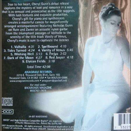 Cheryl Gunn:Vanity of Venus : CD