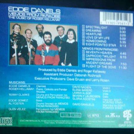 Eddie Daniels:Memos from Paradise : CD