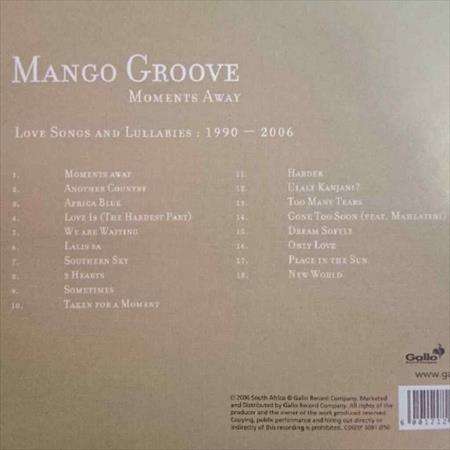 Mango Groove : Moments Away