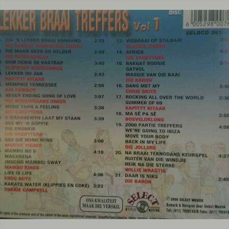 Lekker Braai Treffers Vol 1:Various Artists : CD