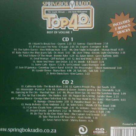 Springbok Radio:Top 40 : Best if Volume 1 : CD