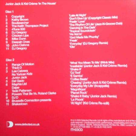 Junior Jack and Kif Crme:In the House : 2 CD Set : CD
