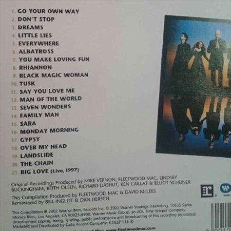 Fleetwood Mac:the very best of : 2 Cd Set : CD