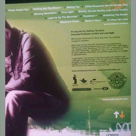 Matt Redman:Face Down : CD