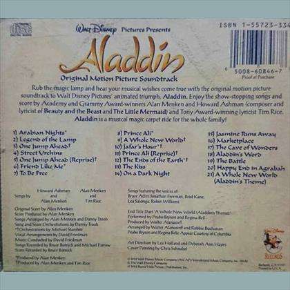 Walt Disney:Aladdin : Music from the motion picture : CD