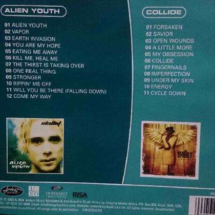Skillet 2 : Alien Youth and Collide : 2 CD Set  (CD for sale)