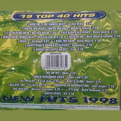 New Hits 1998: Various Artists : CD