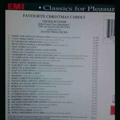 Favourite Christmas Carols:Favourite Christmas Carols : CD