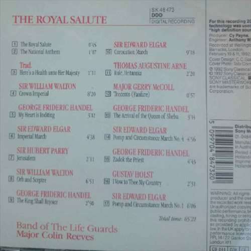 The Royal Salute:Band of the Life Guards : Major Colim Reeves : CD