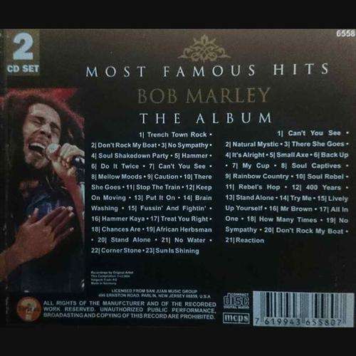 Bob Marley:2 Cd Set : Mosts Famous Hits : CD