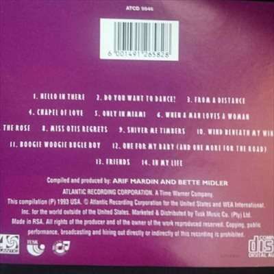 Bette Midler: Experience the Divine : Greatest Hits : CD