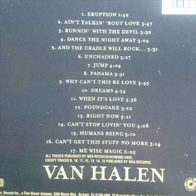 Van Halen: Best of Volume 1 : CD
