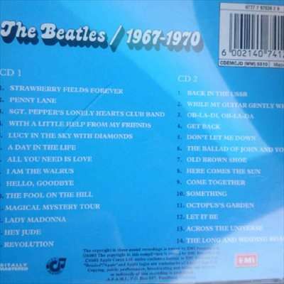 The Beatles:2 D Set : 1967 - 1970 : CD