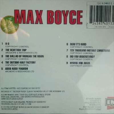 Max Boyce:Live at Treorchy : CD