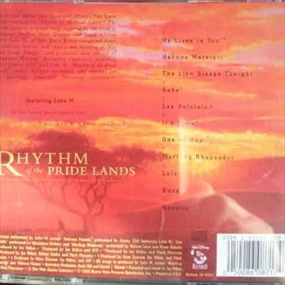 Rhythm of the Pride Lands:Music Inspired by the Lion King : CD
