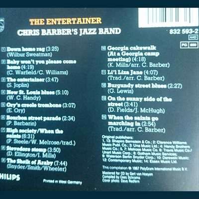 Chris Barbers Jazz Band:The Entertainer : CD