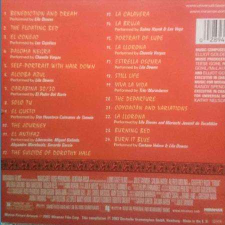Frida music from the motion pictures soundtrack:Frida music from the motion pictures soundtrack : CD