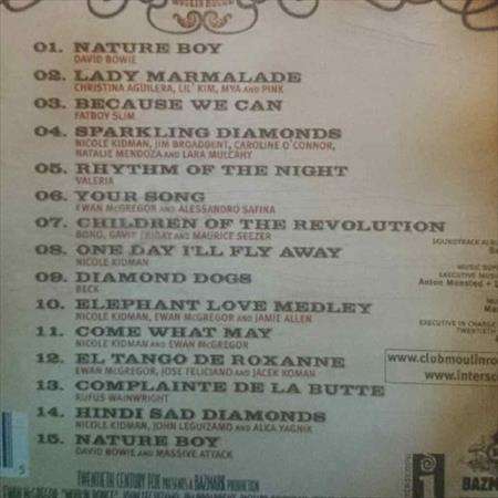 Music from baz luhrmanns film Moulin Rouge: Music from the Motion Picture : CD