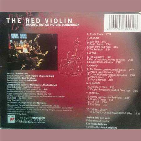 The Red Violin:Original Motion Picture Soundtrack : CD