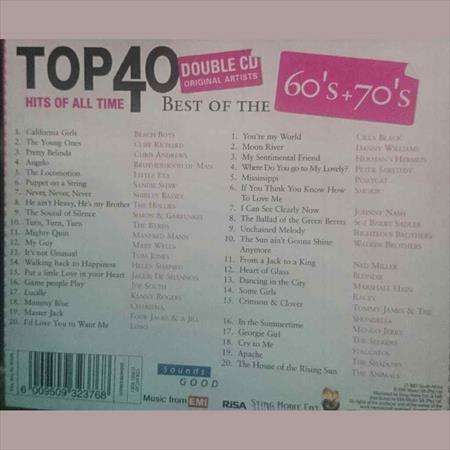 Top 40 hits of all time best of the 60`s and 70`s:2 CD Set : CD