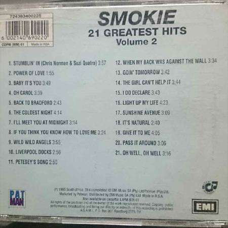 Smokie : 21 Greatest Hits : CD