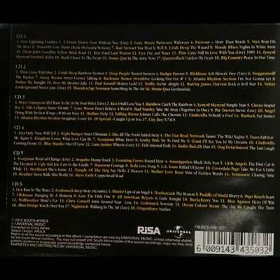 100 Rock Essentials : The Quieter Side : Various Artists : 6 Cd Set : CD