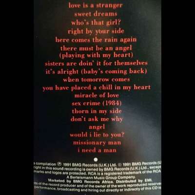 Eurythmics : Greatest Hits : CD