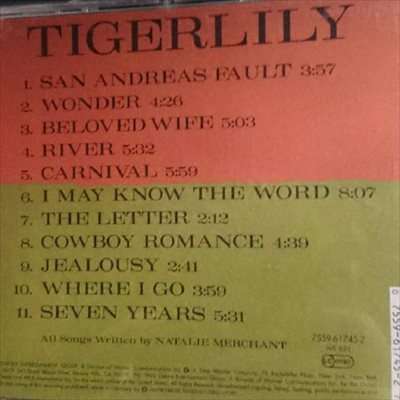 Natalie Merchant : Tigerlily : CD