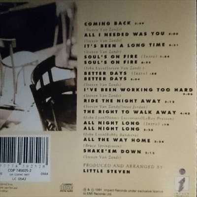 Southside Johnny and the Asbury Jukes : Better Days : CD