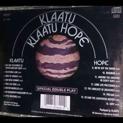Klaatu : Klaatu Hope : CD