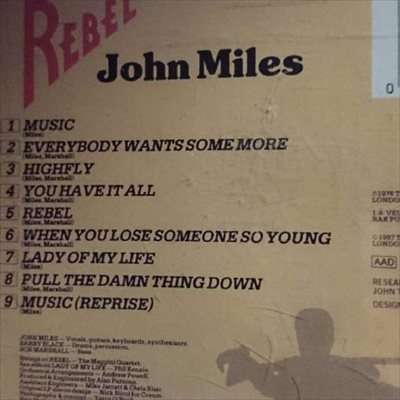 John Miles : Rebel : CD