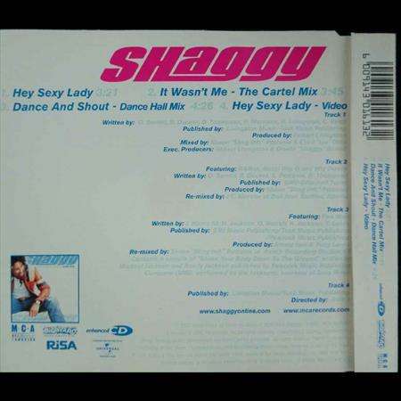 Shaggy : Hey Sexy Lady : CD Single : CD