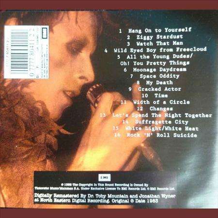 David Bowie : Ziggy Stardust : Music from the motion picture soundtrack : CD