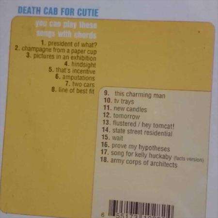 Death Cab for Cutie : You can play these songs with chords plus 10 : CD