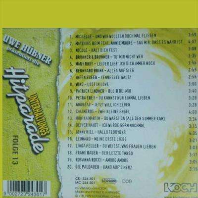 Unterhaltungs : Hitparade : CD