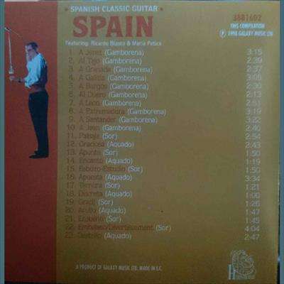 Music Around The World : Spain : Spanish Classic Guitar : CD