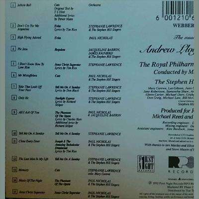 RPO : the Royal Philharmonic Orchestra present Andrew Lloyd Webber : CD