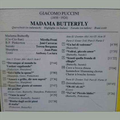 Puccini : Madama Butterfly Highlights Giuseppe Sinopli : CD