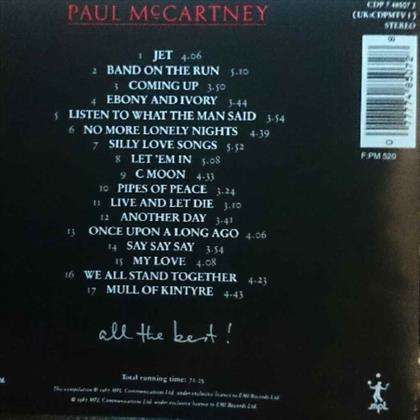 Paul Mc Cartney : All the Best : CD