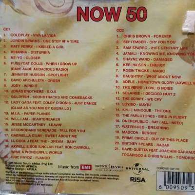 Now 50 : Now thats what I Call Music 50 : 2 CD Set Various Artists : CD
